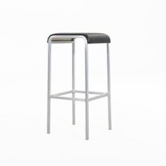 2025 Norman Foster for Emeco 20-06 30” Bar Stool in Hand Brushed Aluminum, Grey