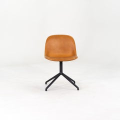 2014 Set of Six Iskos Berlin for Muuto Fiber Swivel Dining Chairs in Cognac