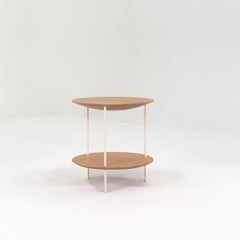 2020s TAF Studio for Fogia Pastille Side Table in Solid Oak with Metal Legs