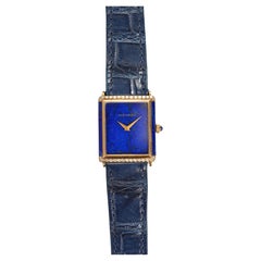 Reloj Movado Lapis Tank de oro amarillo de 18 quilates, años 70-80