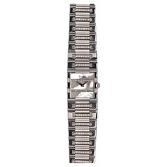Piaget 18K White Gold MOP 
Diamond Dial Watch, 1980s
