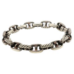 Pulsera «Maritime Anchor Link» de David Yurman, pulsera de plata de ley con eslabones tipo cable