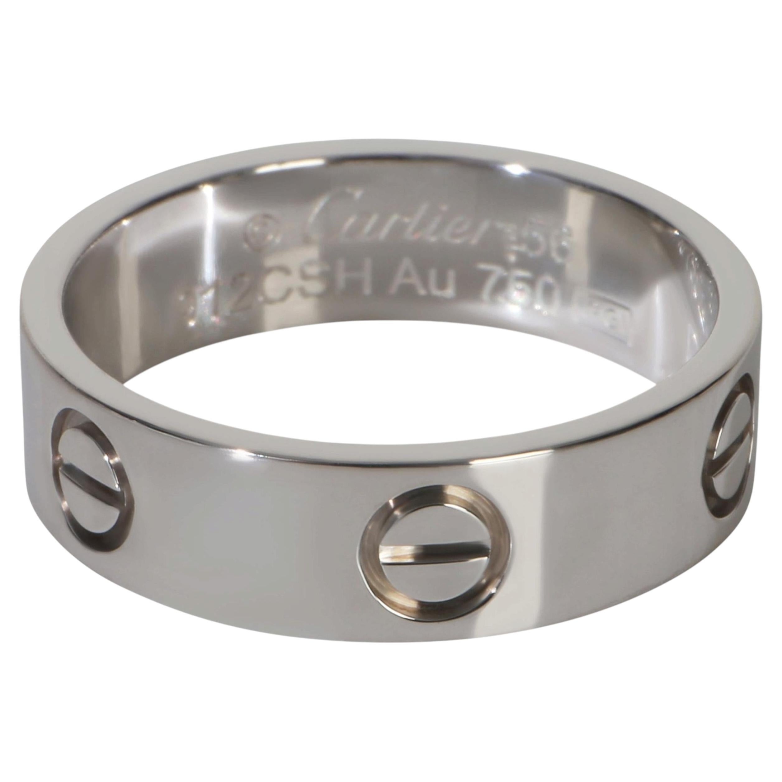 Cartier White Gold  Love Ring For Sale
