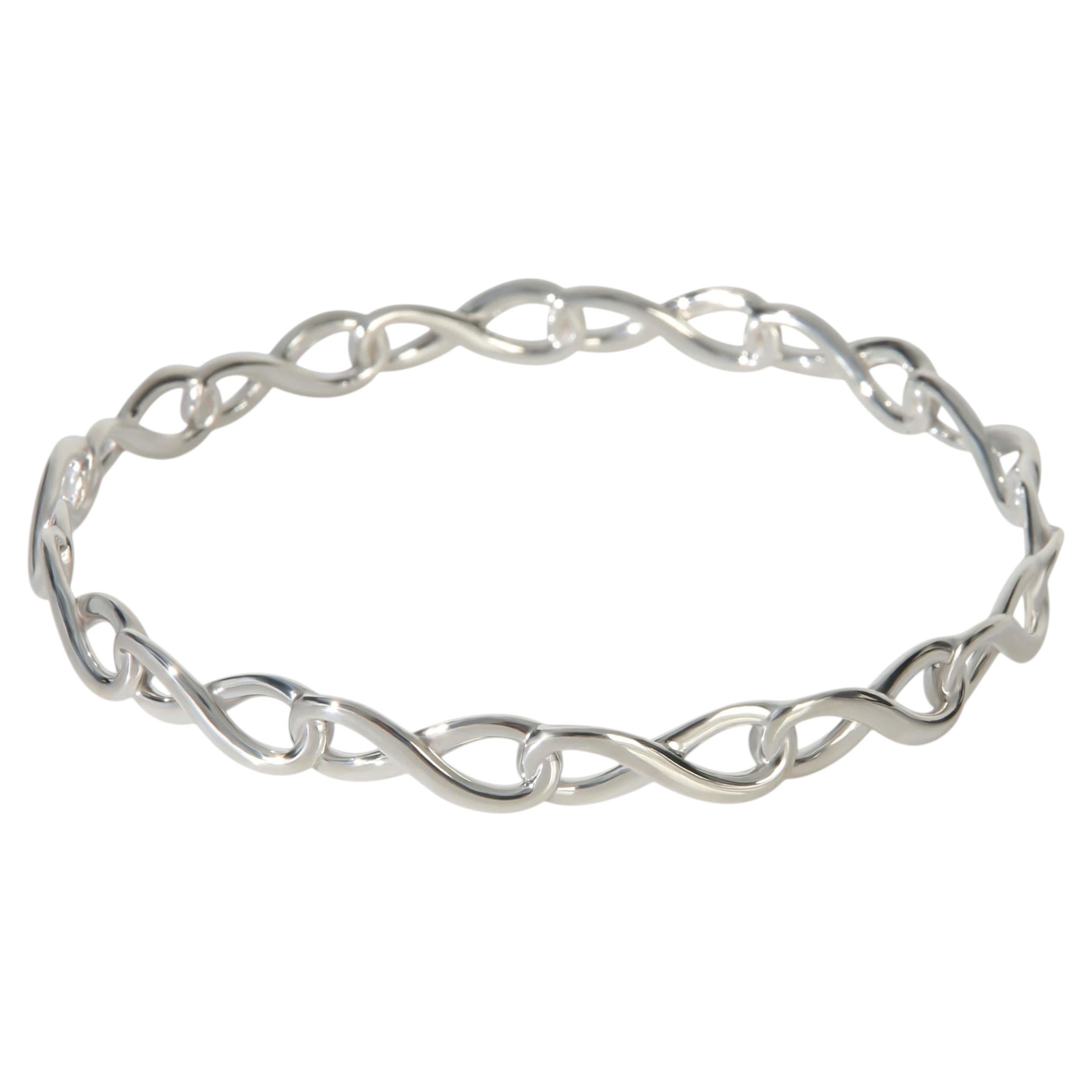 Tiffany & Co. Sterling Silver  Infinity Bracelet For Sale