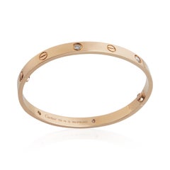 Cartier Rose Gold Diamond Love Bracelet