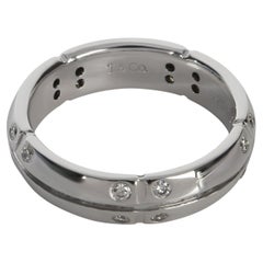 Tiffany & Co. White Gold Diamond Streamerica Band