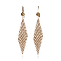 Tiffany & Co. Yellow Gold  Elsa Peretti Mesh Earrings