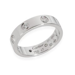 Cartier White Gold Diamond Small Model Love Ring