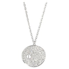 Cartier Diamond & Black Ceramic Love Pendant (White Gold)