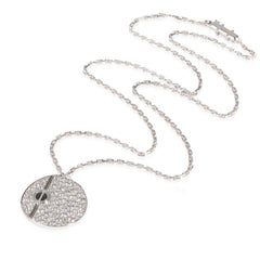 Cartier Diamond & Black Ceramic Love Pendant (White Gold)