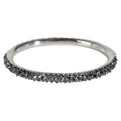David Yurman Reverse Set Black Diamond Bracelet in 18k White Gold 4 CTW