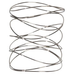 Tiffany & Co. White Gold Elsa Peretti 9 Row Wave Bracelet