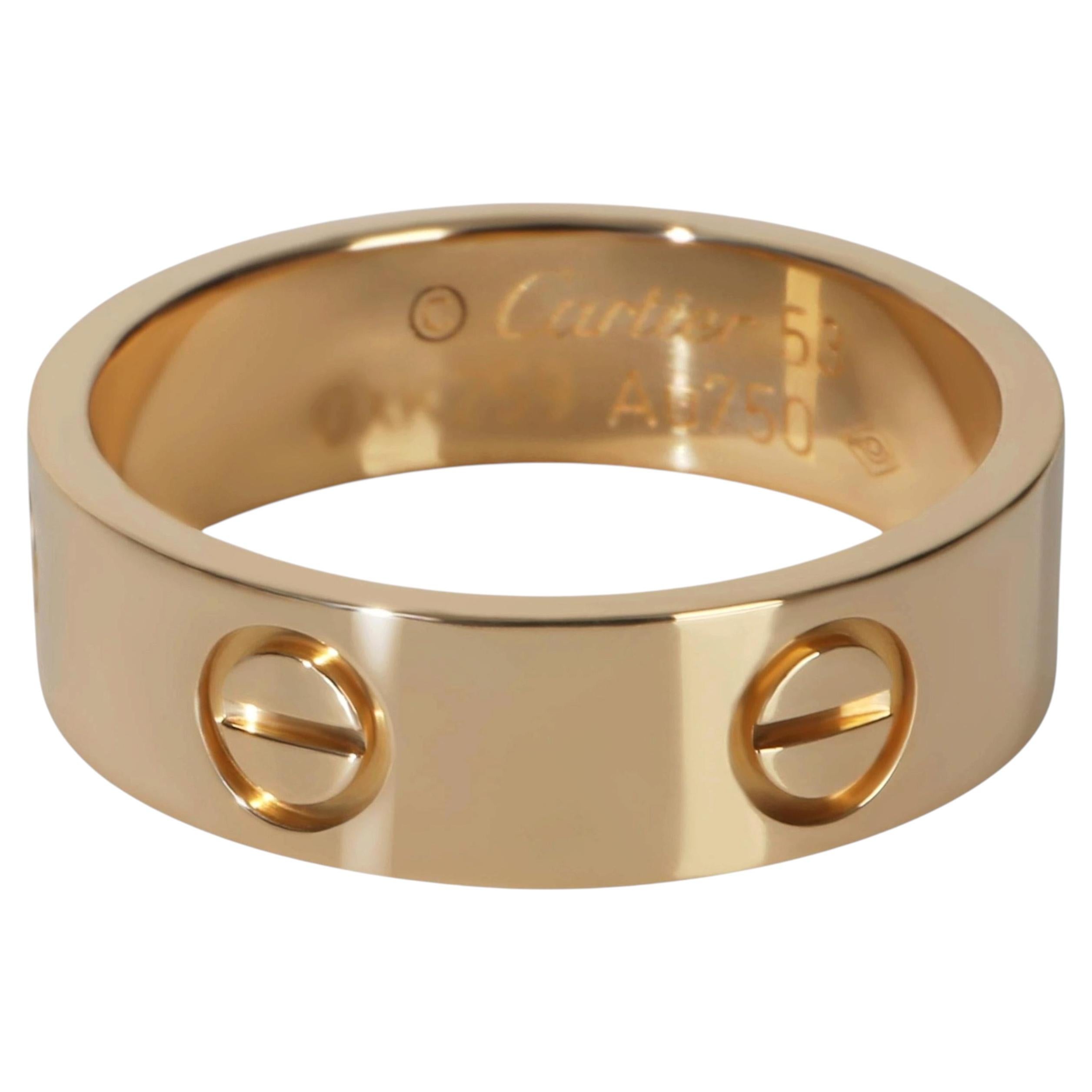Cartier Yellow Gold  Love Ring en vente