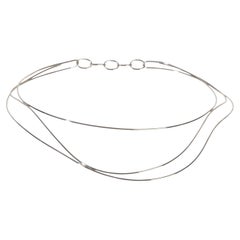 Tiffany & Co. White Gold  Elsa Peretti Wave Collar Necklace