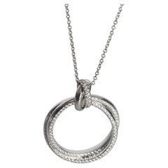 Tiffany & Co. White Gold Diamond Melody Pendant