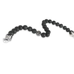 David Yurman Pulsera de cuentas espirituales de plata de ley con diamantes