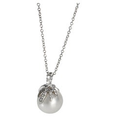 Tiffany & Co. Platinum Pearl and Diamond Fireworks Pendant