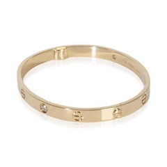 Cartier Gelbgold Diamant Liebe einzelne Schraube Verschluss Armband