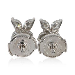 Tiffany & Co. Platinum Diamond Small Model Victoria Earrings
