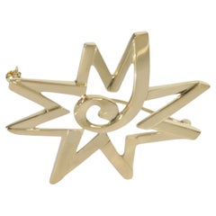 Tiffany & Co. Yellow Gold Vintage Paloma Picasso Star Brooch