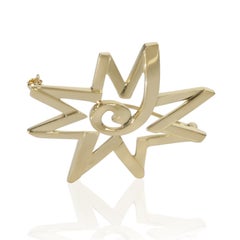 Tiffany & Co. Yellow Gold Vintage Paloma Picasso Star Brooch