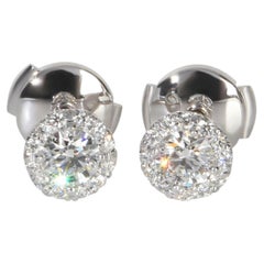 Tiffany & Co. Platinum Diamond Soleste Earrings