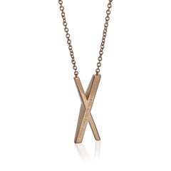 Tiffany & Co. Rose Gold Diamond Atlas X Pendant