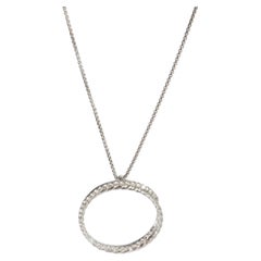 David Yurman Sterling Silber Diamant Unendlichkeit Crossover Anhänger
