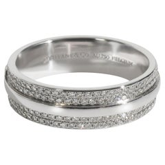Tiffany & Co. White Gold Diamond Tiffany T Wide Ring