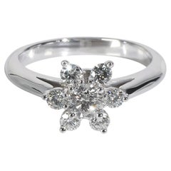 Tiffany & Co. Platinum Diamond Flower Ring