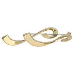 Tiffany & Co. Yellow Gold  Paloma Picasso Musical Note Brooch