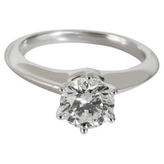 Tiffany & Co. Tiffany Solitaire Engagement Ring in  Platinum H VS2 1.02 CTW