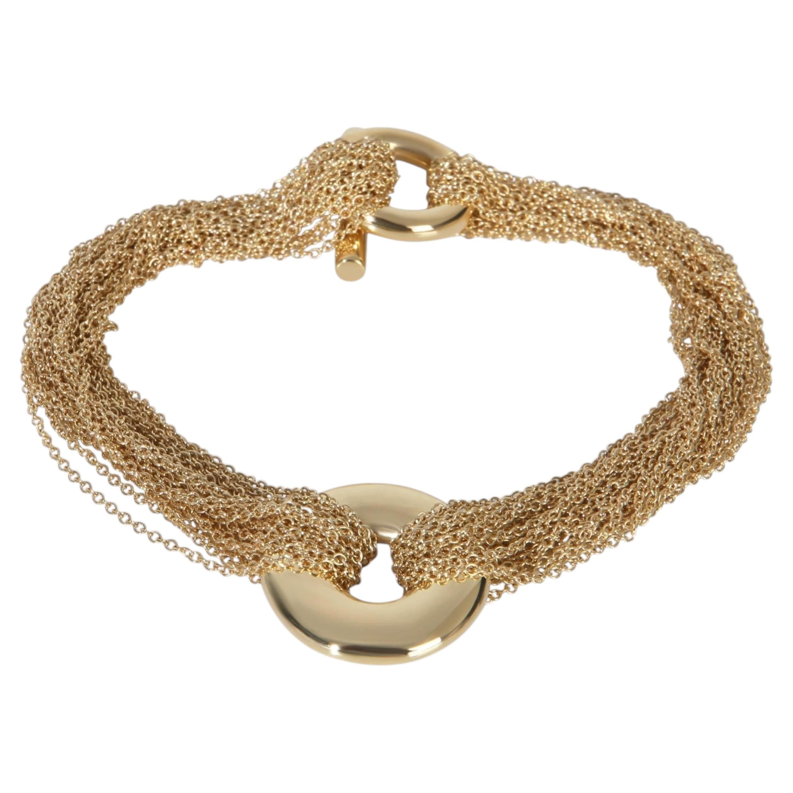 Tiffany & Co. Yellow Gold  Multistrand Toggle Bracelet For Sale