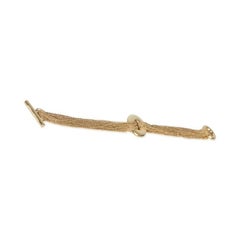 Tiffany & Co. Yellow Gold Multistrand Toggle Bracelet