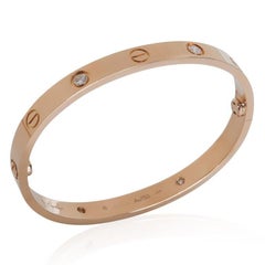 Cartier Rose Gold Diamond Love Bracelet