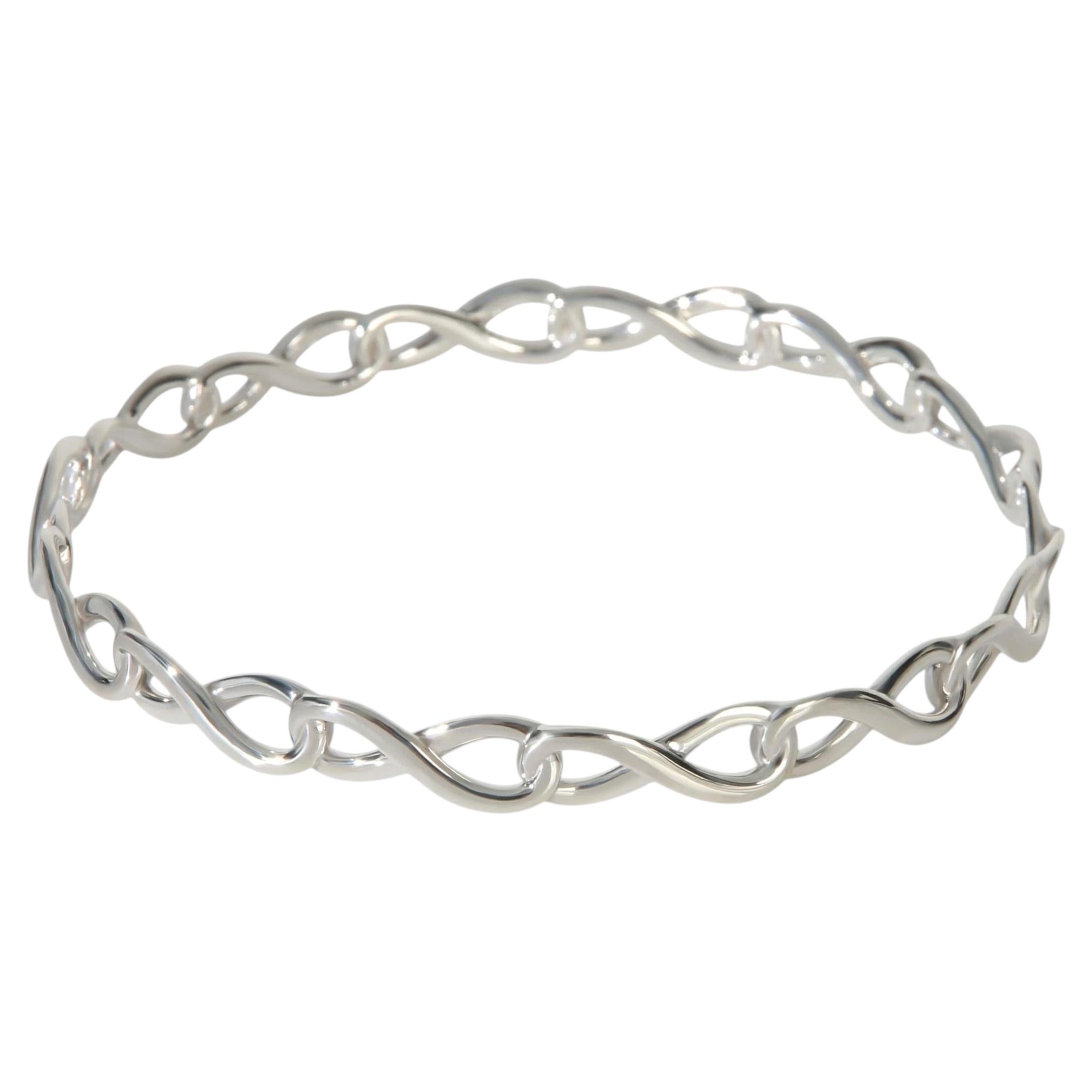 Tiffany & Co. Sterling Silver  Infinity Bracelet For Sale
