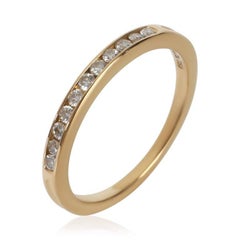 Tiffany & Co. Yellow Gold Diamond Vintage Channel Set Band