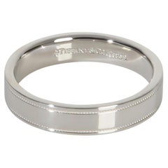 Tiffany & Co. Platinum  4mm Milgrain Band