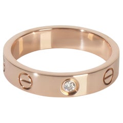 Cartier Rose Gold Diamond Small Model Love Ring