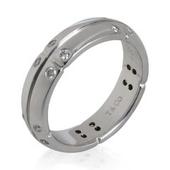 Tiffany & Co. White Gold Diamond Streamerica Band