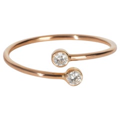 Tiffany & Co. Anillo de aro Elsa Peretti de oro rosa y diamantes