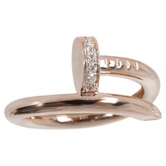 Cartier Juste Un Clou Ring, Diamonds (Rose Gold)