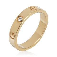 Cartier Yellow Gold Diamond Small Model Love Ring