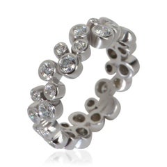 Tiffany & Co. Platinum Diamond Bubbles Band