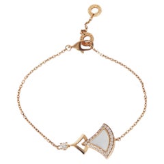BVLGARI Rose Gold Mother Of Pearl and Diamond Diva's Dream Bracelet