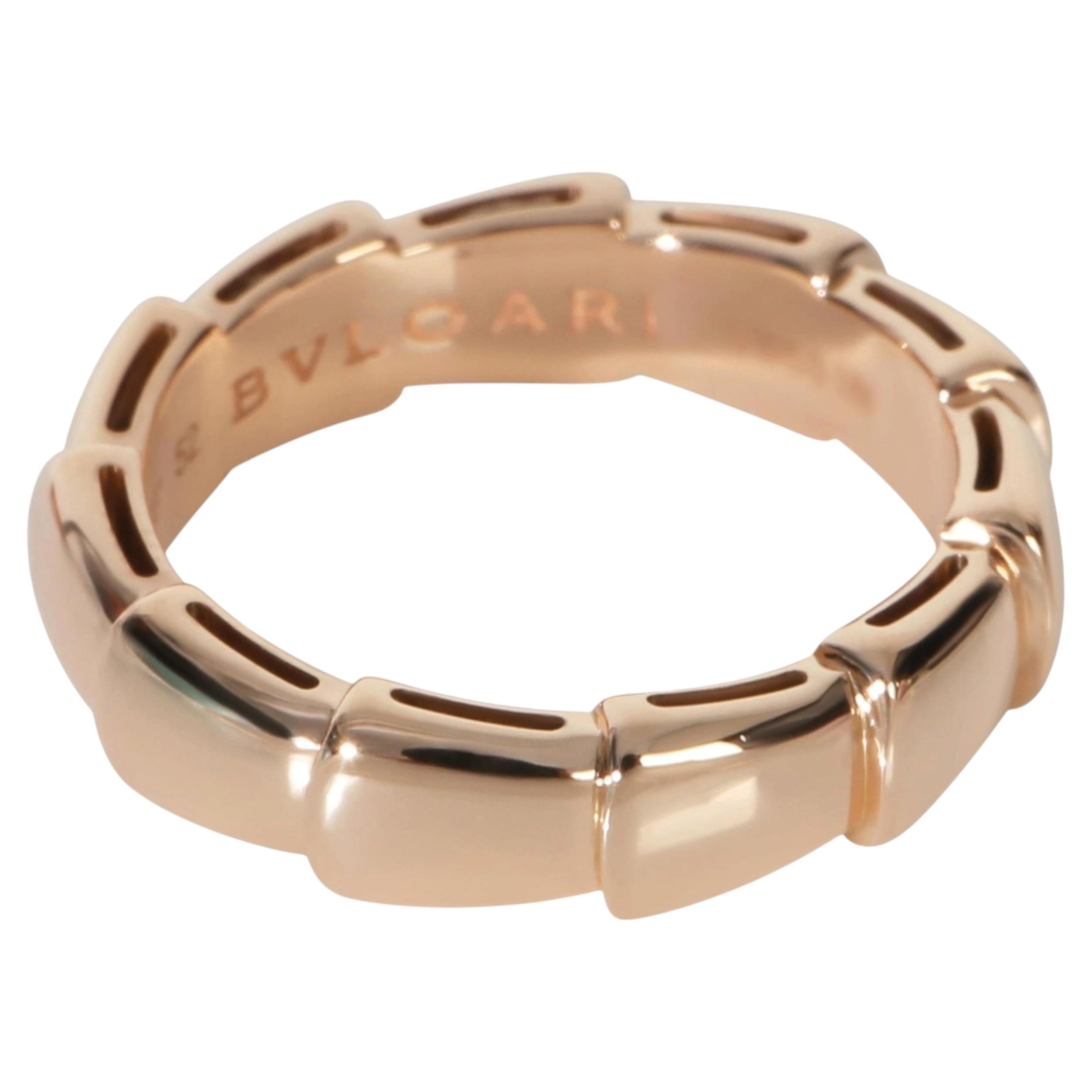 BVLGARI Rose Gold  Serpenti Viper Thick Band
