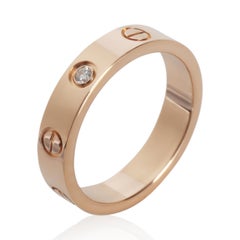 Cartier Rose Gold Diamond Small Model Love Ring