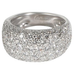 Cartier Vintage Diamond Ring in 18k White Gold 3.5 CTW