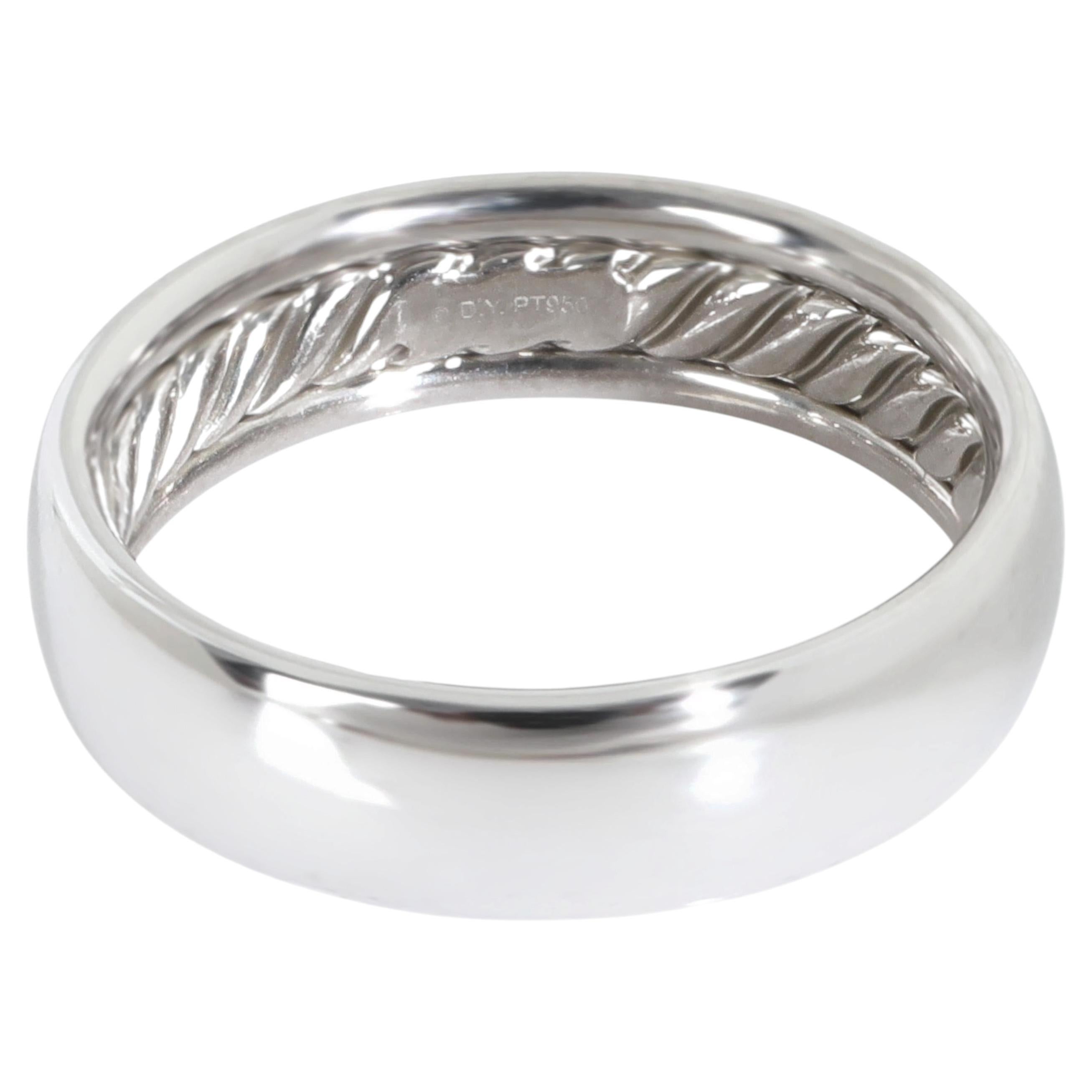 David Yurman Platinum  Classic Band For Sale
