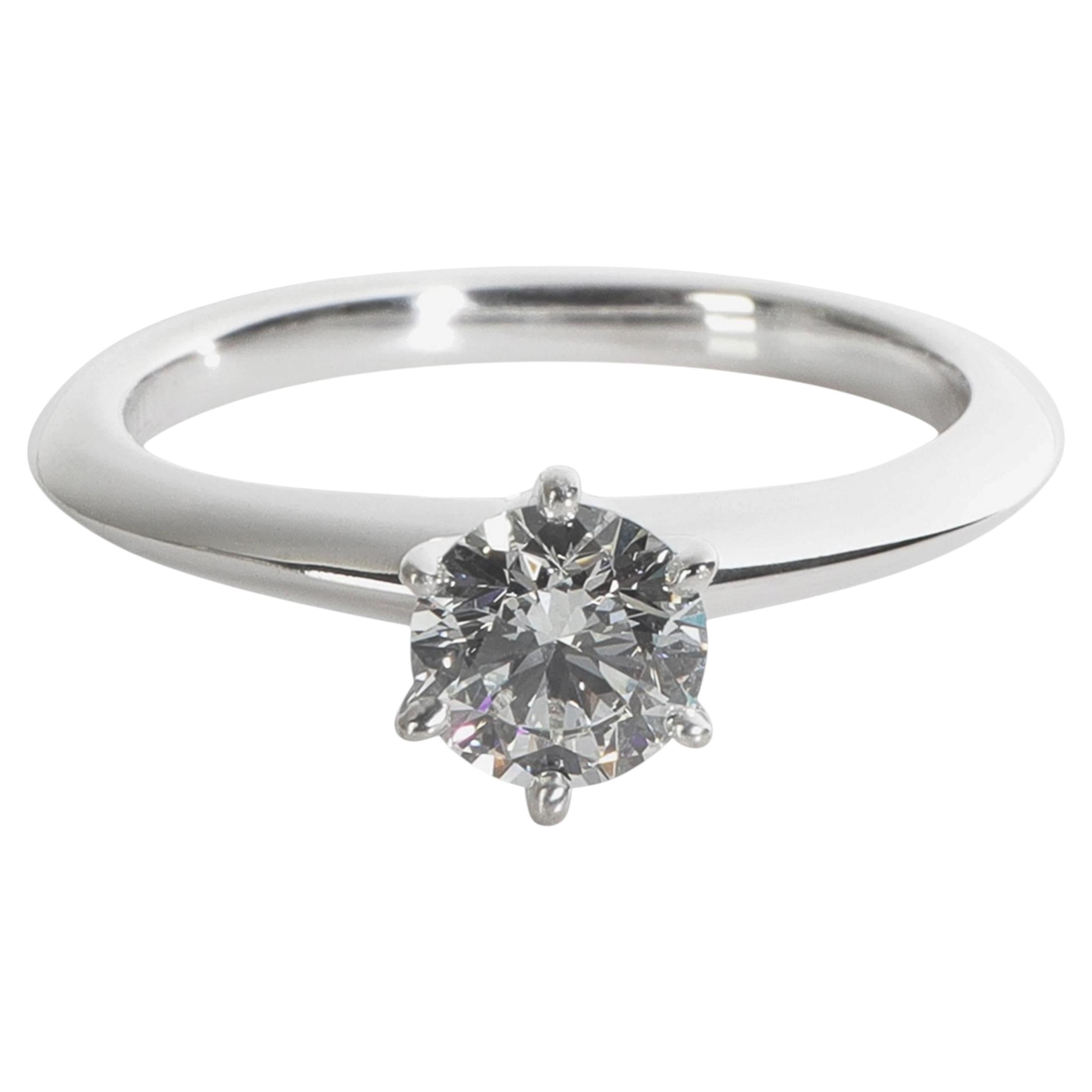 Tiffany & Co. 0.53 ct Round Brilliant Diamond Engagement Ring im Angebot